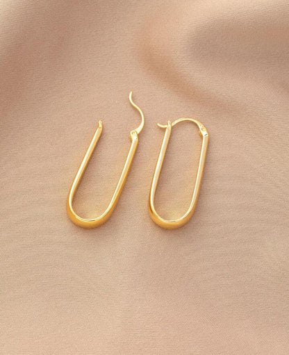 paperclip hoop earrings by noevamitch